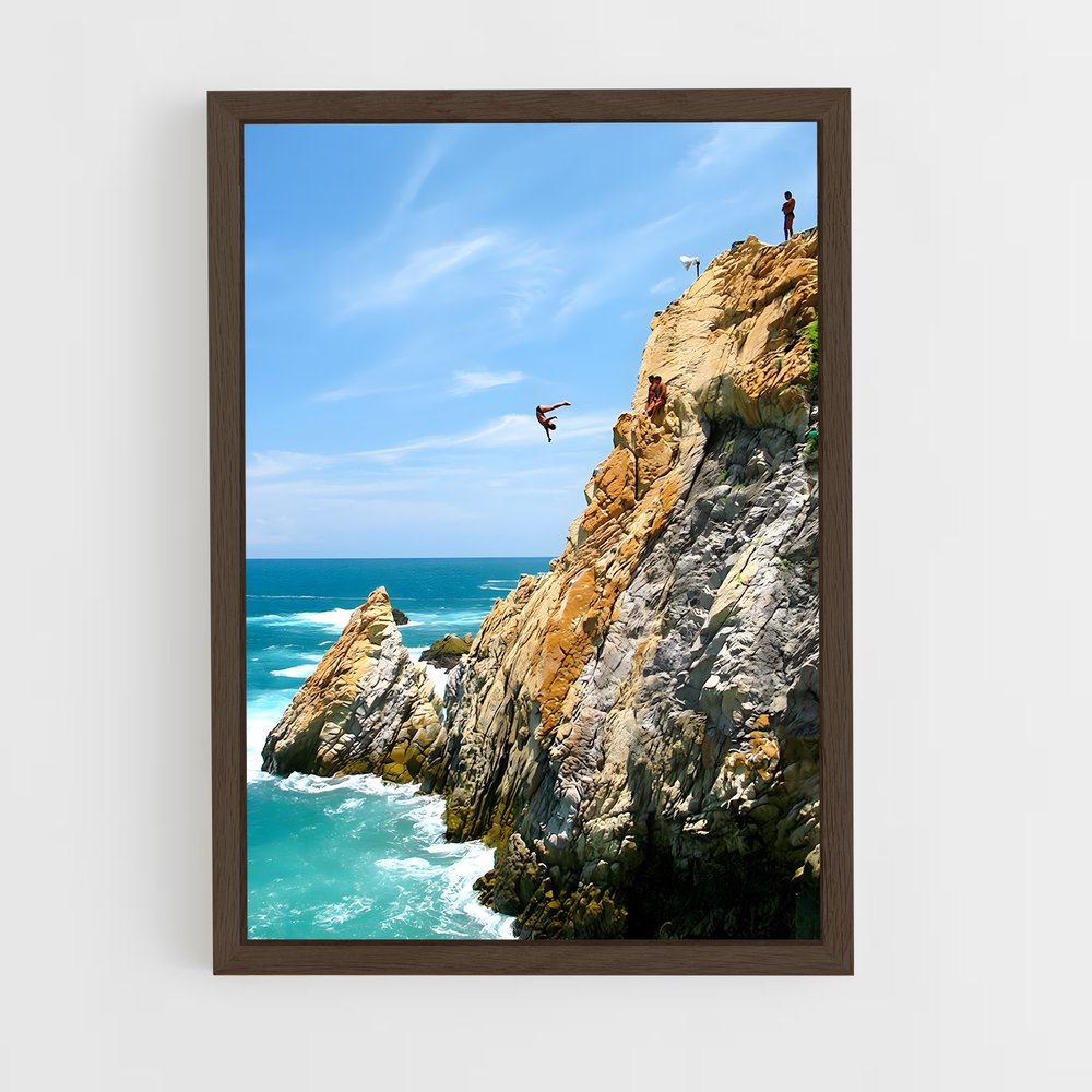 Poster Plongeon Céleste – affiche Plongeon de falaise (vue 5)